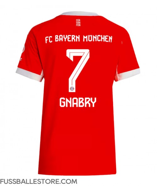 Günstige Bayern Munich Serge Gnabry #7 Heimtrikot Damen 2025-26 Kurzarm Günstige Bayern Munich Serge Gnabry #7 Heimtrikot Damen 2025-26 Kurzarm